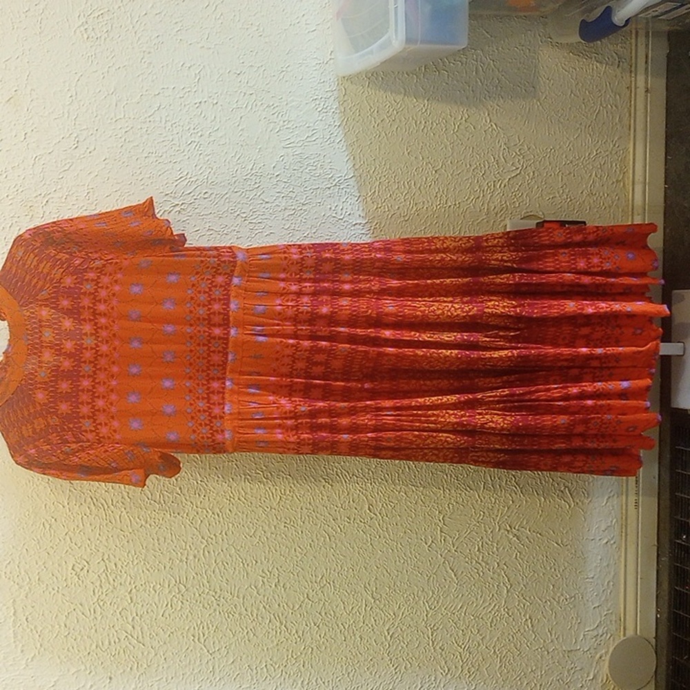 Free People Rare Feelings Teired Dress, Size Medium EUC - Picture 5 of 5